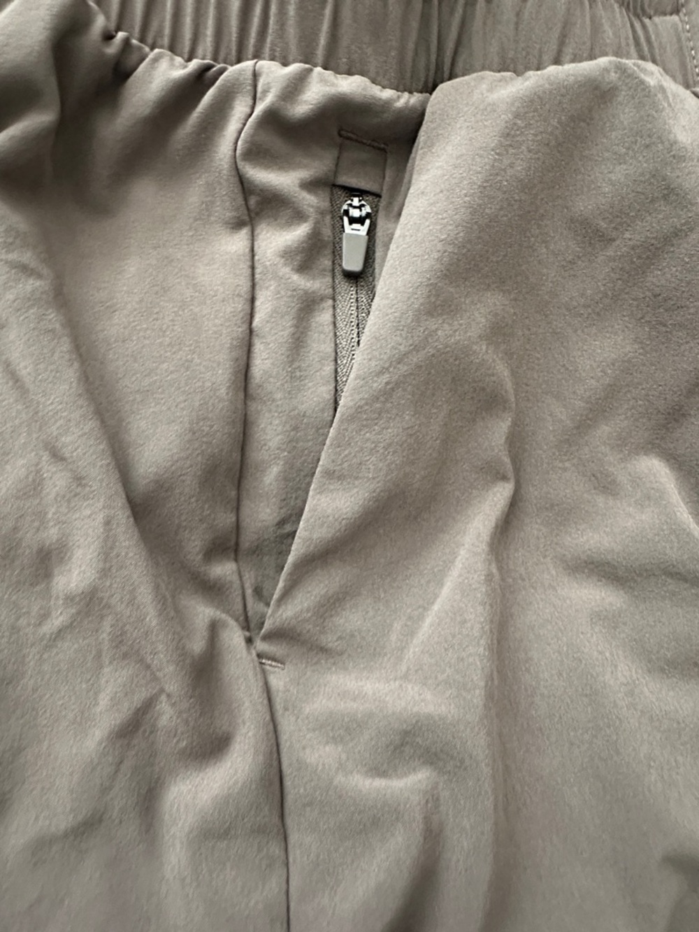 all in motion Women's Athletic Drawstring Shorts - Taupe Gray - Picture 4 of 5